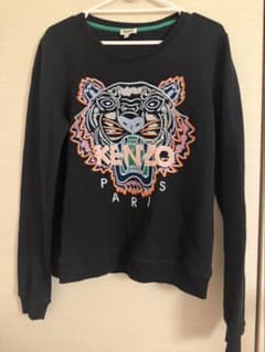 KENZO PARIS 타이거 자수 스웨트 블랙 L
