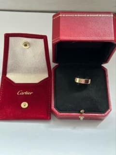 Cartier ラブリング クラシック K18PG 1Pピンクサファイア #50
