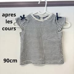 値下げ！【アプレレクール】ストライプ Tシャツ リボン付き 90cmのサムネイル