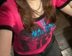 00s 平成ギャル♡y2k ピンク グラフィックプリント 半袖Tシャツのサムネイル