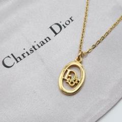 極美品✨ Dior ネックレス CD ロゴ 希少 ゴールド 50cm - メルカリ