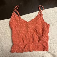 Hollister キャミソール オレンジ 花柄 Sサイズのサムネイル