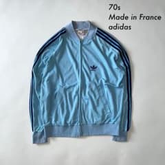 70s adidas フランス製 VENTEX ATP トラックジャケット 水色 - メルカリ