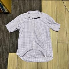00s オールドユニクロ y2k 半袖シャツ　紫のサムネイル