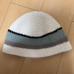 バケットハット ホワイト ブルー ストライプのサムネイル