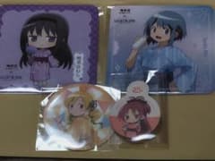 日*0様 まどか☆マギカ 極楽湯 コラボ コースター　ピック　ほむら　さやか　マのサムネイル