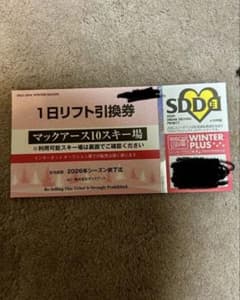 マックアース10スキー場 1日リフト引換券 - メルカリ