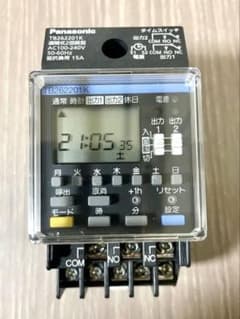 Panasonic タイムスイッチ TB262201K 週間2回路型　機械制御のサムネイル