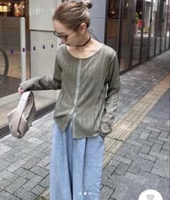 CIAOPANIC TYPY 針抜きシアー2wayスナップカーディガンのサムネイル