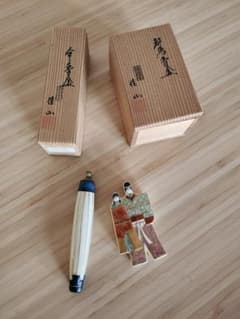 岡田佳山 粟田焼 傘香合 & 色絵立雛香合 - メルカリ