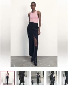 ZARA スリット　ロングスカートのサムネイル