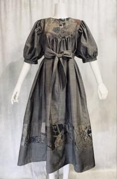 大島紬 パッチワーク ワンピース オリエンタルドレス - メルカリ