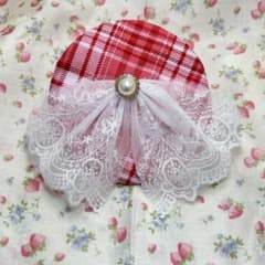 【ぬい服】ちびぐるみ・きらどるサイズ レース付きベレー帽 ぬい帽子のサムネイル