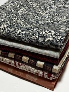 正絹　小紋18枚セット　まとめ売り　リメイク　素材用 和服 正絹 リメイク素材.材料 小紋まとめて6点 早い者勝ち - メルカリ