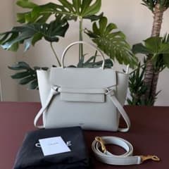 CELINE ベルトバッグ マイクロ ミントグリーン 2WAYハンドバッグ 