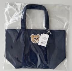 新品】FEILERオールドテディワッペントートバッグ ネイビーL(小