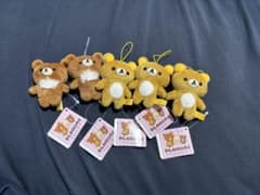 リラックマ ゴムひも付きマスコット 5体セット RILAKKUMA タグ付き