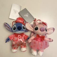 ディズニー スティッチ エンジェル ぬいぐるみ キーホルダー スティッチ エンジェル ぬいぐるみキーチェーン キーホルダー 着物
