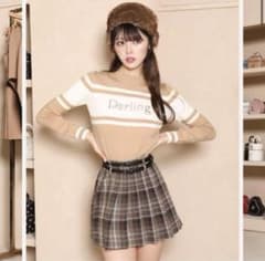 ダーリッチ Darlingラインジャガードニットトップスのサムネイル