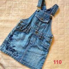 デニム ジャンパースカート 110のサムネイル