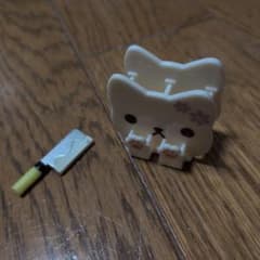 ミニチュア 猫の包丁おき 包丁 2点セットのサムネイル