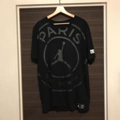 希少XLサイズ!! Air Jordan x PSG LogoTee Blackのサムネイル