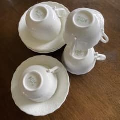 ホワイト陶器カップセット（5個）のサムネイル