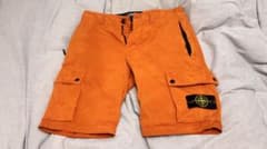 Stone Island カーゴショーツ オレンジ - メルカリ
