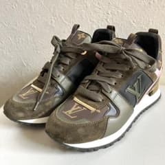 ルイヴィトン ランアウェイ モノグラム スニーカー LV ロゴ 23cm 