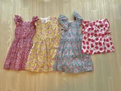 jacadi 8A ワンピース　ブラウス　4点セットのサムネイル