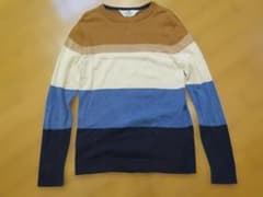 H&M キッズ マルチボーダー セーター 140cmのサムネイル