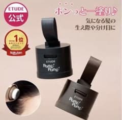 【神崎様専用】エチュード ポンポンヘアシャドウ ナチュラルブラックのサムネイル