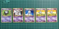 【ポケカ】旧裏 アンノーン R K B Y 5枚セット まとめ売りのサムネイル