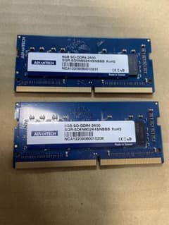 ADVANTECH 8GB DDR4-2400 SODIMM 2枚セット Advantech 8GB DDR4-2400 メモリー 2枚セット - メルカリ