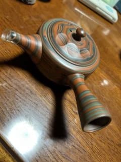 ストライプ急須 陶器製 日本茶用のサムネイル