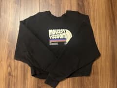 Moussy ブラック クロップドトレーナー FREEサイズのサムネイル