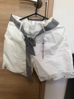 新品¥15000Short Pants ホワイトリボン付きショートパンツのサムネイル