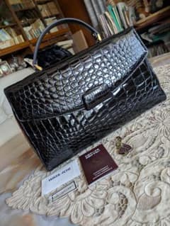 WATA-ICHI 最高峰クロコダイルビジネスバッグ JRA認定品 艶黒 - メルカリ