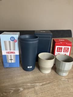 THERMOS 400ml タンブラーとUNIQLOカップセットのサムネイル