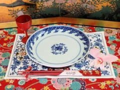 古伊万里 型紙摺 獅子唐草の図 6寸半皿 元禄期 A302AS-DBw - メルカリ