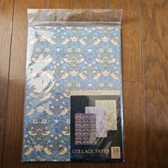 【即購入ok 】ウィリアム・モリス コラージュペーパー18枚 新品のサムネイル