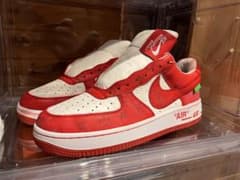 国内正規品☆LouisVuitton Nike Air Force 1 Red - メルカリ