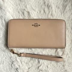 coach 長財布 ラウンドジップ レザー シグネチャー 学生 シンプル 