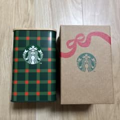 新品　未使用　STARBUCKS チェック柄保存容器のサムネイル