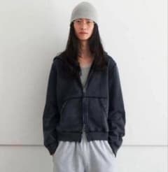 KAIKO グレー ダブルジップアップパーカーのサムネイル