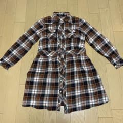 ポンポネット　チェックワンピースのサムネイル