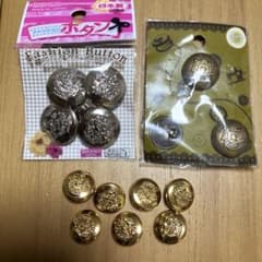 アンティーク調ボタン　14個セットのサムネイル