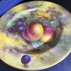 ロイヤルウースター ペインテッドフルーツプレート 箱付 直径約18