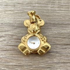 動作 未確認 ミッキーマウス 時計 型 ピンバッジ 東京ディズニーランド レアのサムネイル