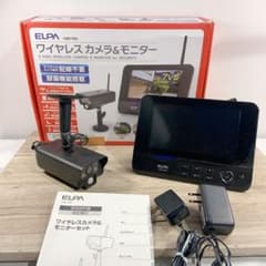 ELPA ワイヤレス カメラ&モニター セット CMS-7001 防犯カメラ - メルカリ